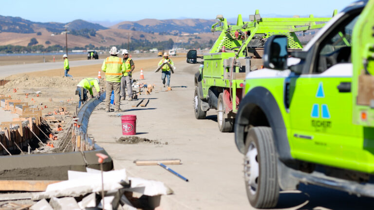 Teichert construction crew on a job site